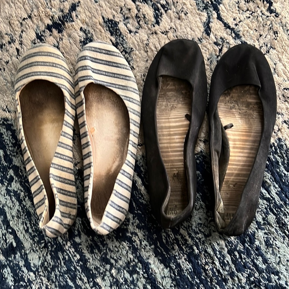 Well loved flats pair